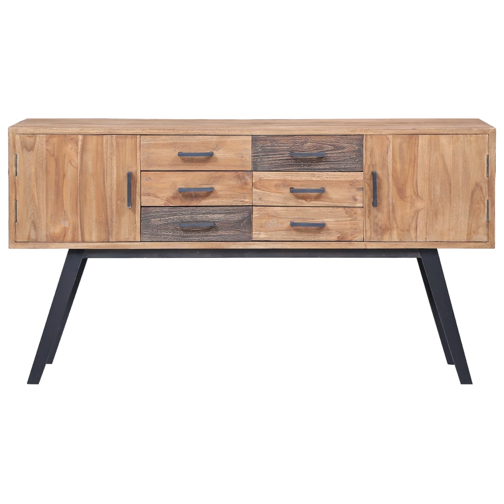 Aparador de madera de teca maciza 110x30x75 cm
