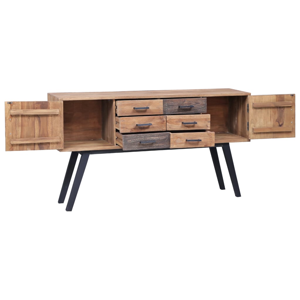 Aparador de madera de teca maciza 110x30x75 cm