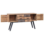 Aparador de madera de teca maciza 110x30x75 cm