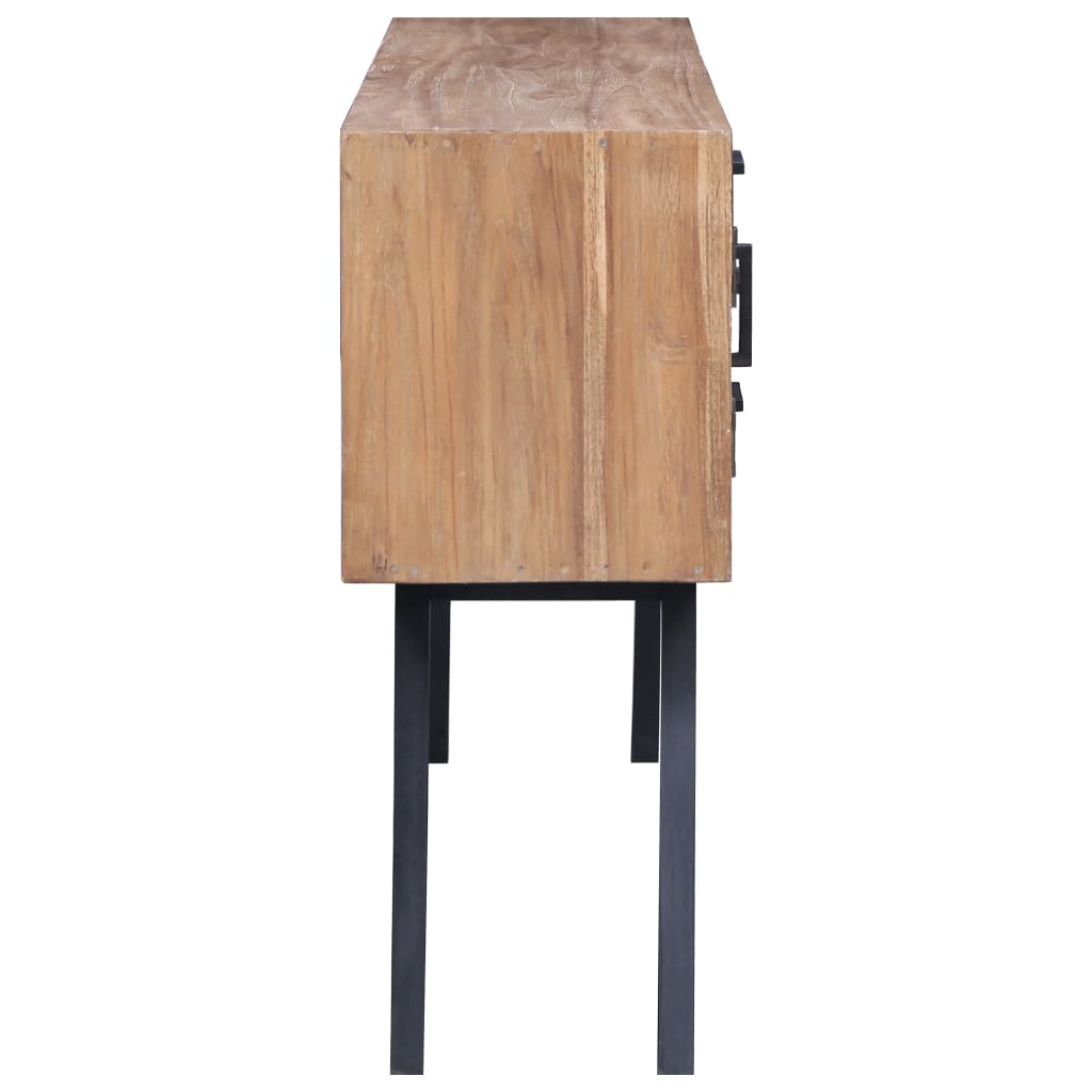 Aparador de madera de teca maciza 110x30x75 cm