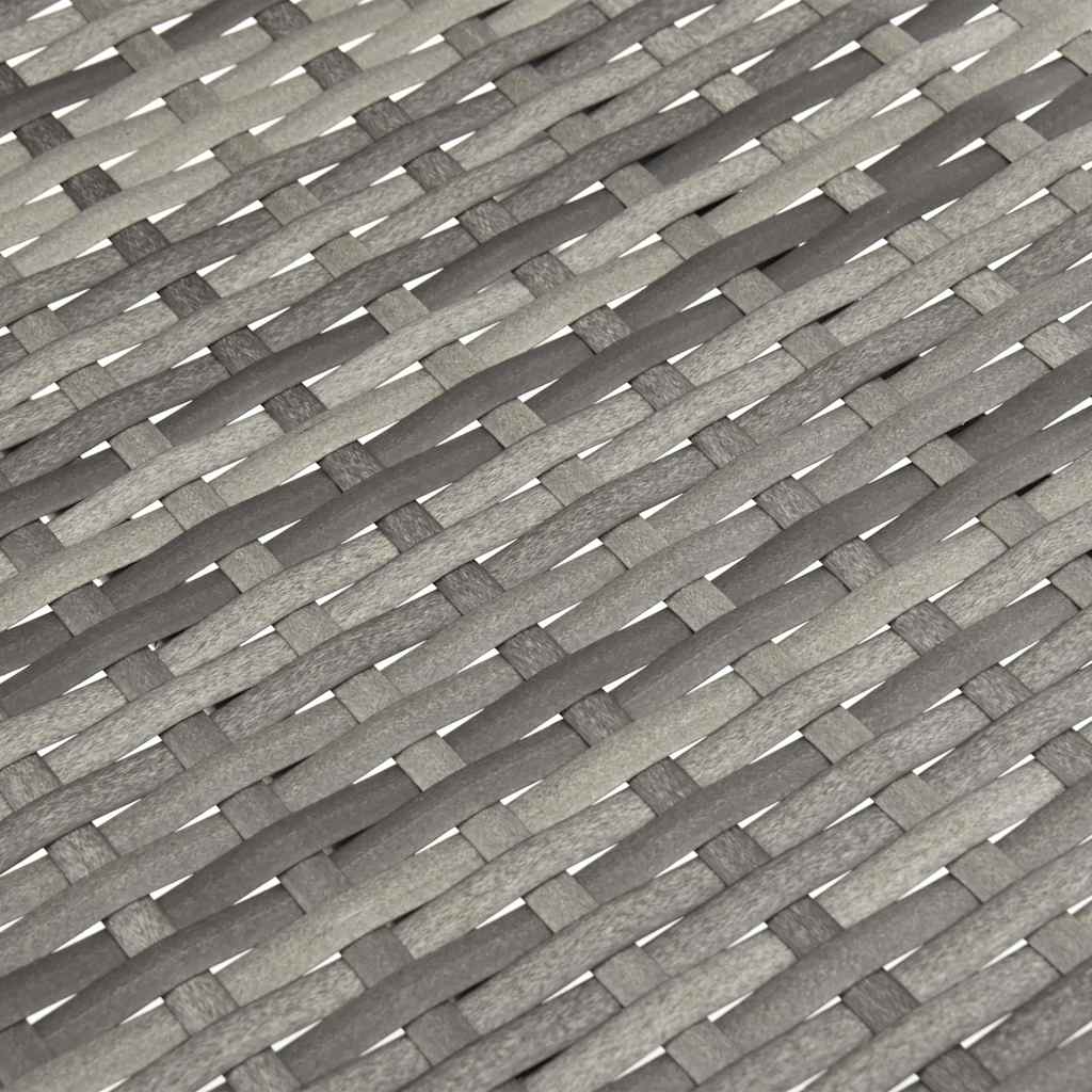 Sillas de jardín apilables 2 unidades ratán sintético gris