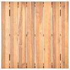 Muebles de jardín 4 piezas con cojines madera maciza acacia