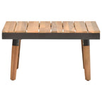 Set de muebles de jardín 4 piezas con cojines madera de acacia