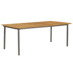 Mesa de comedor de jardín madera maciza de acacia 110x110x75 cm