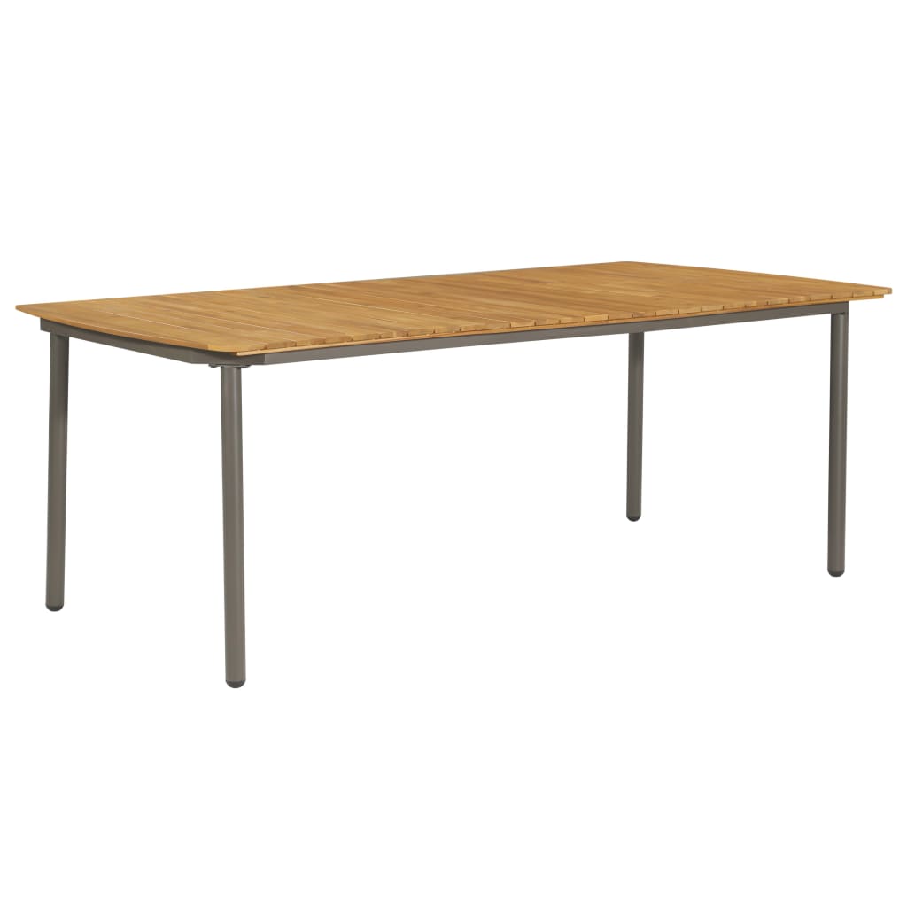 Mesa de comedor de jardín madera maciza de acacia 110x110x75 cm