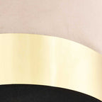 Taburete de terciopelo 28 x 36 cm albaricoque y dorado