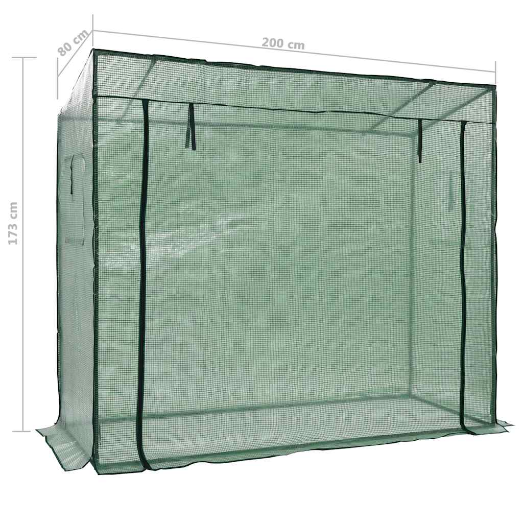 Invernadero accesible de pie 200x80x173 cm