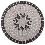 Mesa bistro de mosaico cerámica gris 60 cm
