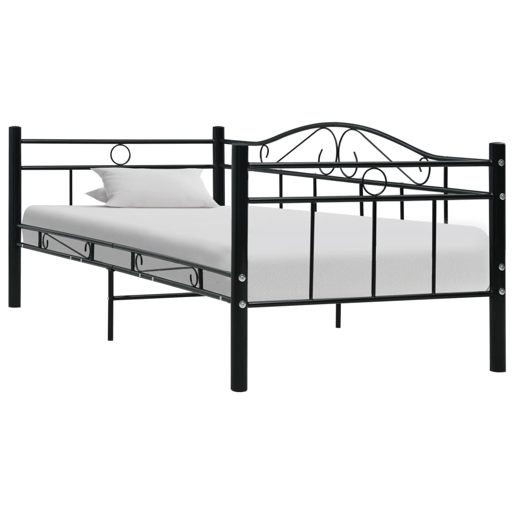Estructura de cama sin colchón metal blanco 90x200 cm