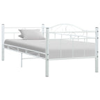 Estructura de cama sin colchón metal blanco 90x200 cm