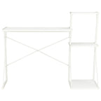 Escritorio con estantería blanco 116x50x93 cm