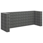 Muro de gaviones para contenedor de basura acero 320x100x120 cm