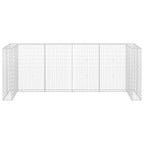 Muro de gaviones para contenedor de basura acero 320x100x120 cm