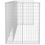 Muro de gaviones para contenedor de basura acero 320x100x120 cm