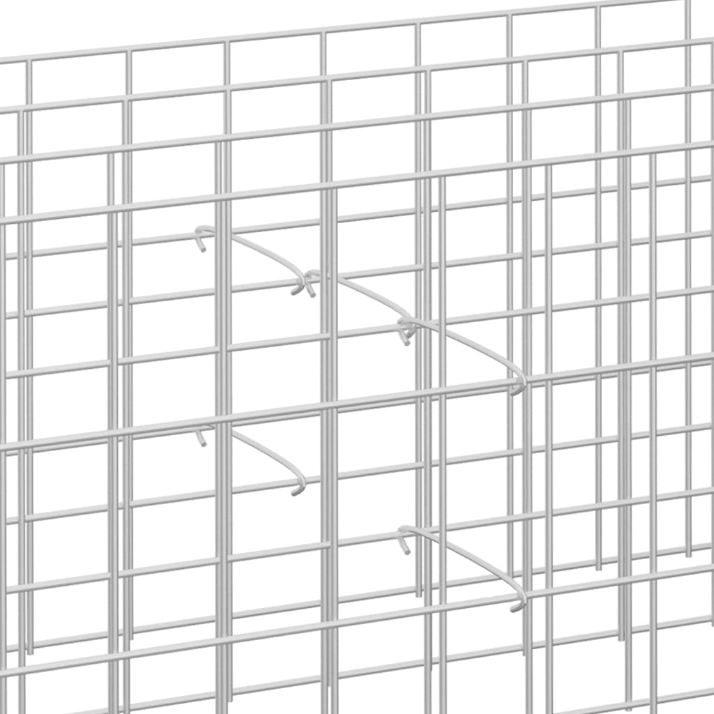 Ganchos de gaviones 100 unidades acero galvanizado 10 cm