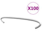 Ganchos de gaviones 100 unidades acero galvanizado 10 cm