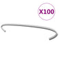 Ganchos de gaviones 100 unidades acero galvanizado 10 cm