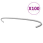 Ganchos de gaviones 100 unidades acero galvanizado 10 cm