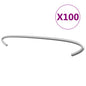 Ganchos de gaviones 100 unidades acero galvanizado 10 cm