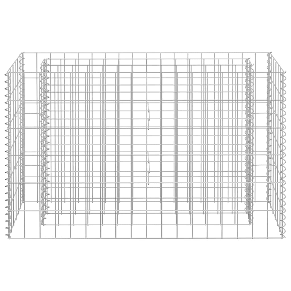 Arriate de gaviones de acero galvanizado 90x30x60 cm