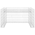Cobertizo de cortacésped con arriate alambre acero 110x80x60 cm