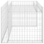 Cobertizo de cortacésped con arriate alambre acero 110x80x60 cm