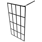 Mampara de ducha de vidrio templado transparente 80x195 cm