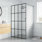 80x195 cm transparent tempered glass shower screen