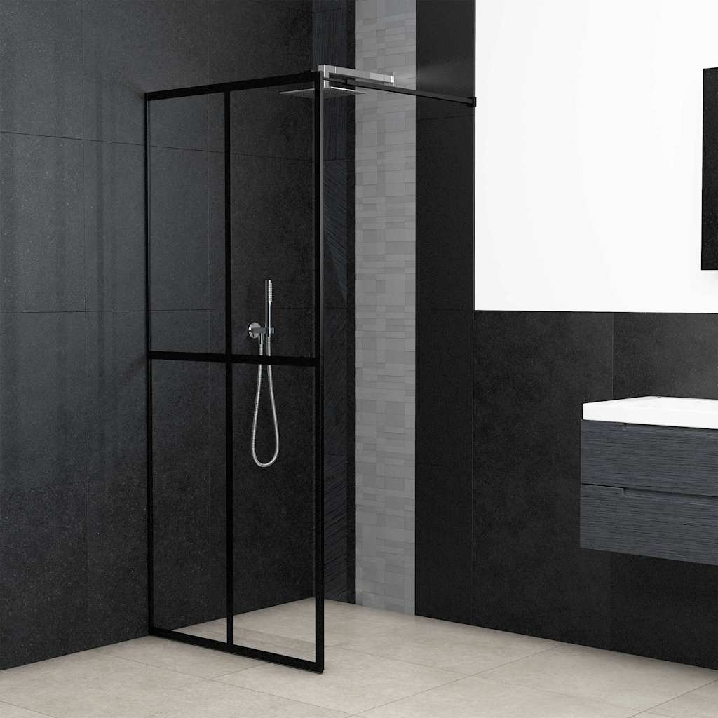 Mampara de ducha de vidrio templado transparente 80x195 cm