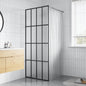 80x195 cm transparent tempered glass shower screen