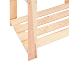 Estantería almacenaje 5 niveles madera pino maciza 250 kg