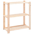 Estantería almacenaje 3 niveles madera pino maciza 150 kg