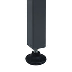 Banco de trabajo de acero negro 120x60x85 cm