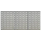 Tableros de clavijas para pared 3 unidades acero 40x58 cm