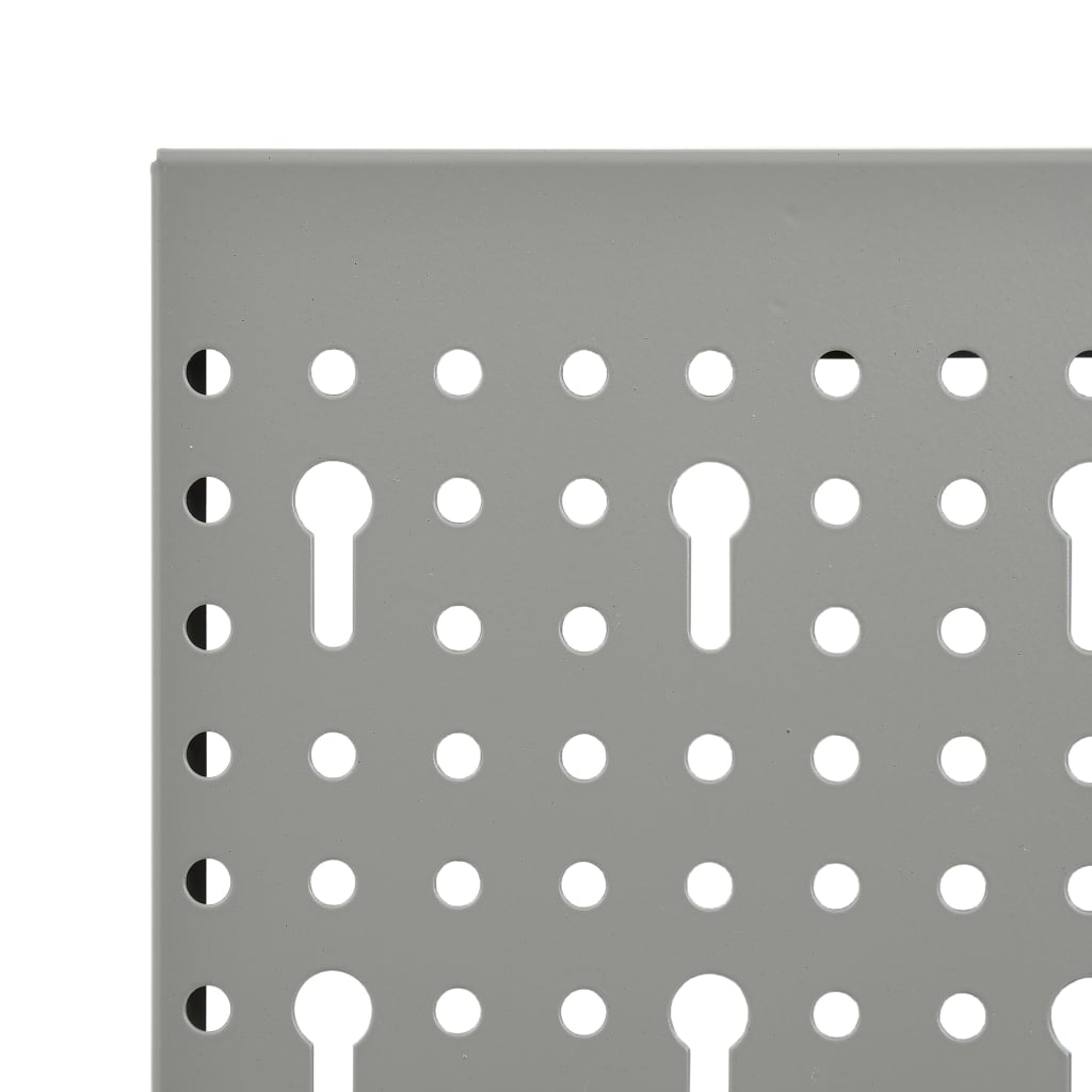 Tableros de clavijas para pared 3 unidades acero 40x58 cm