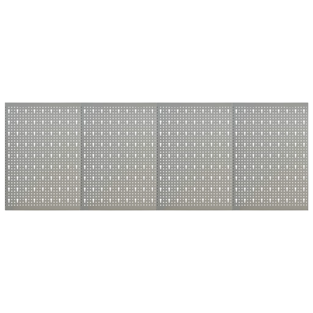 Tableros de clavijas para pared 3 unidades acero 40x58 cm