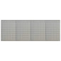 Tableros de clavijas para pared 3 unidades acero 40x58 cm