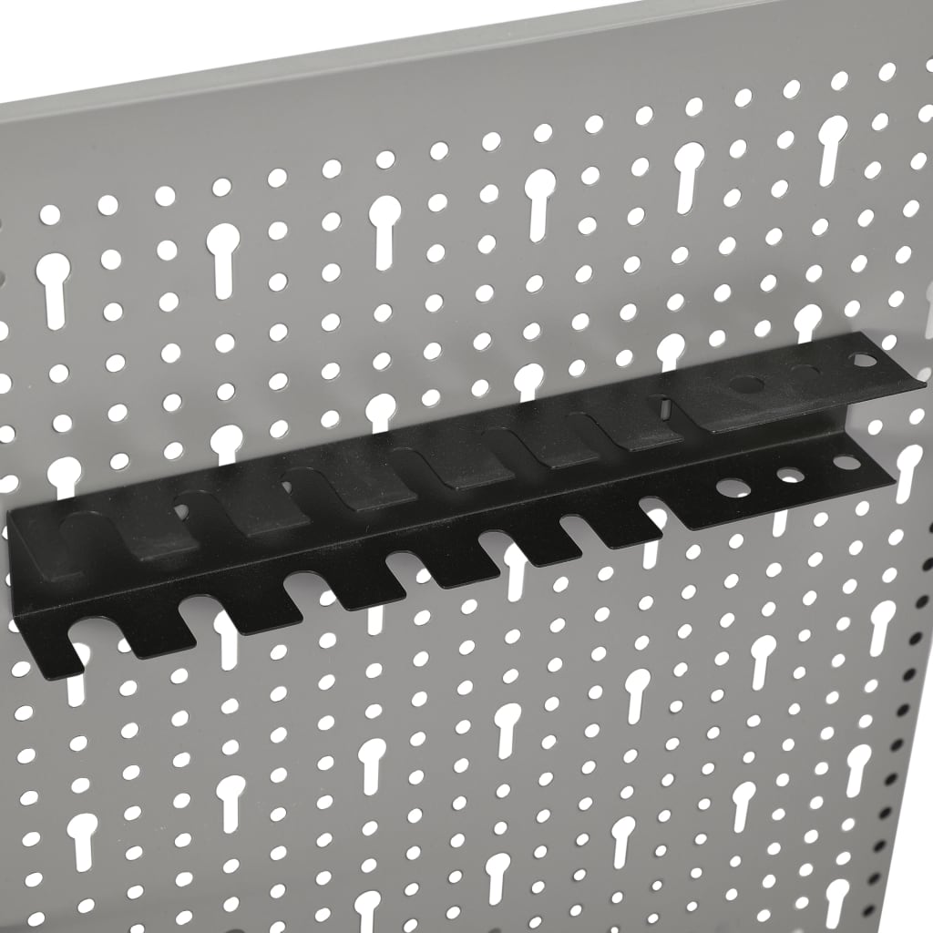 Tableros de clavijas para pared 3 unidades acero 40x58 cm