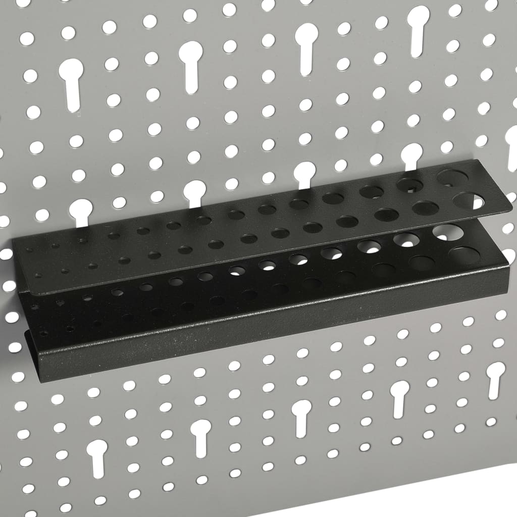 Tableros de clavijas para pared 3 unidades acero 40x58 cm