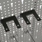 Tableros de clavijas para pared 3 unidades acero 40x58 cm