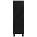 Armario industrial de acero negro 90x40x140 cm