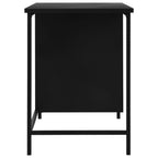 Escritorio industrial con cajones acero negro 120x55x75 cm