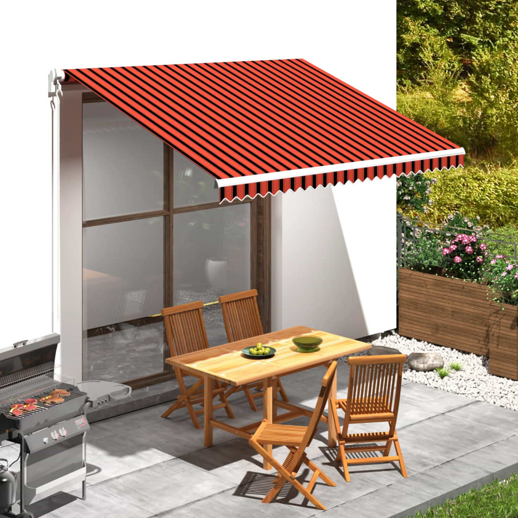 Toldo de lona amarelo girassol e branco 3x2,5 m sem armação