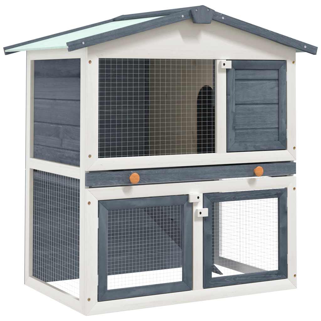 Casa de animales grande jaula conejera de madera