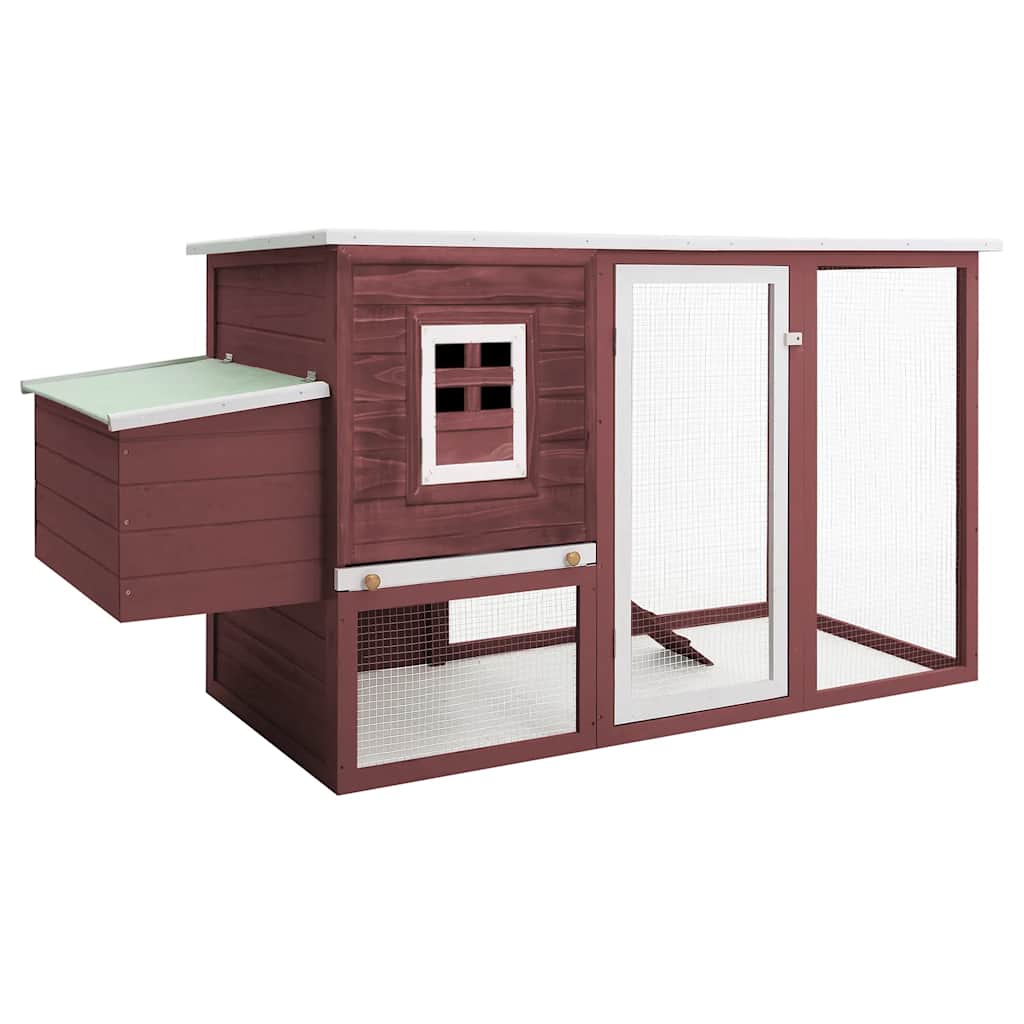 Chicken coop with 1 egg cage grey wood