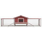 Conejera madera maciza pino y abeto rojo 310x70x87 cm