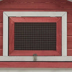 Conejera madera maciza pino y abeto rojo 310x70x87 cm