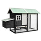 Solid pine and fir wood chicken coop grey 170x81x110 cm
