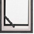 Gallinero madera maciza de pino y abeto gris 170x81x110 cm