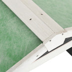 Caseta de cortacésped robótico madera abeto gris y blanco
